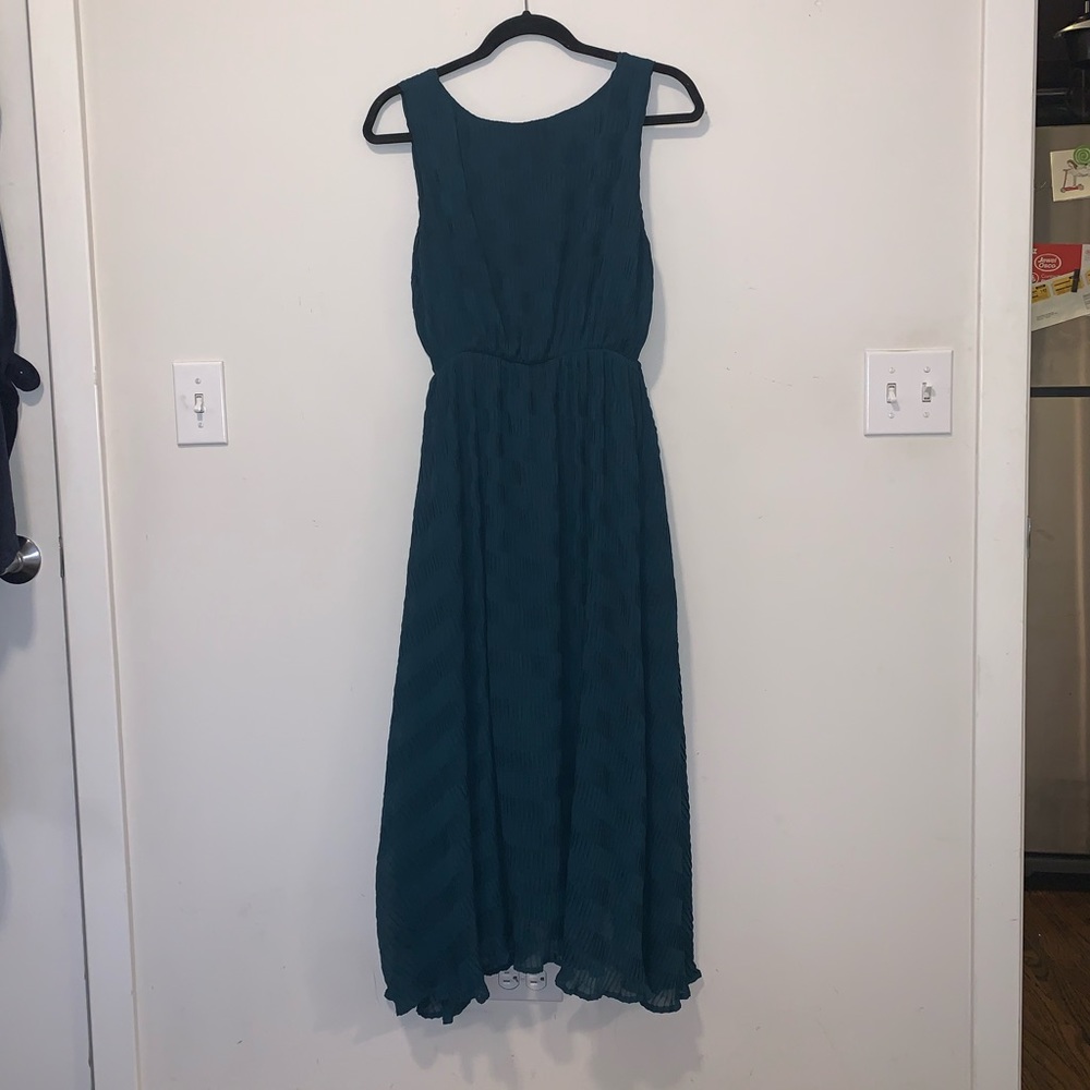 Anthropologie Sunday in Brooklyn Teal Sleeveless Maxi Dress